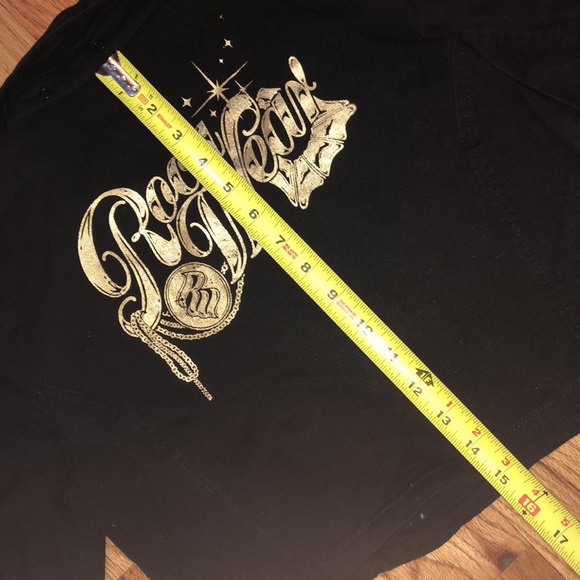 ROCAWEAR Y2K VINTAGE black denim suit Pantsuit  Denim Set Jacket L  / Jeans 7 - Picture 7 of 17